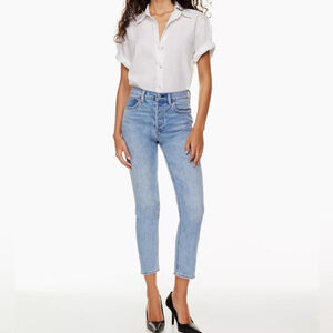 Aritzia Denim Forum The Yoko Highrise Slim, Picture This Blue, Size 26L